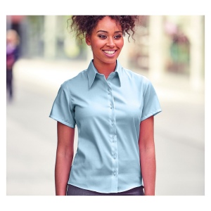 LADIES' SHORT SLEEVE TAILORED ULTIMATE NON-IRON SHIRT
