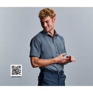 MEN'S SHORT SLEEVE CLASSIC POLYCOTTON POPLIN SHIRT