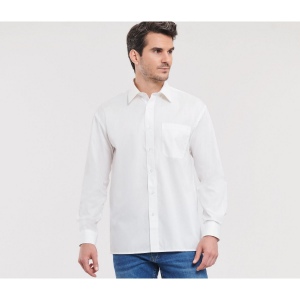 MEN'S LONG SLEEVE CLASSIC PURE COTTON POPLIN SHIRT 6