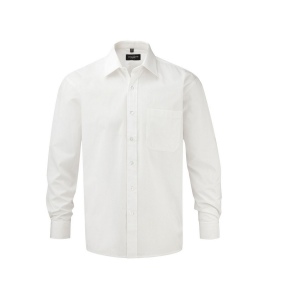 MEN'S LONG SLEEVE CLASSIC PURE COTTON POPLIN SHIRT 2