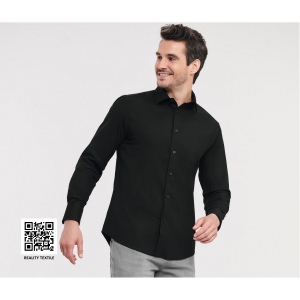 MEN'S LONG SLEEVE FITTED STRETCH SHIRT 10