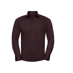 MEN'S LONG SLEEVE FITTED STRETCH SHIRT 4