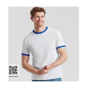 Tee-shirt bords côtes contraste 20