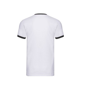 Tee-shirt bords côtes contraste 12
