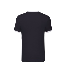Tee-shirt bords côtes contraste 17