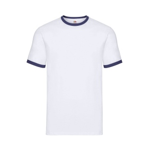Tee-shirt bords côtes contraste 2