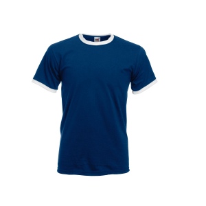 Tee-shirt bords côtes contraste 8