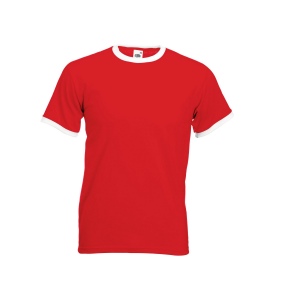 Tee-shirt bords côtes contraste 6