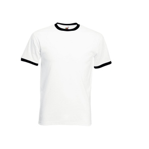 Tee-shirt bords côtes contraste 3