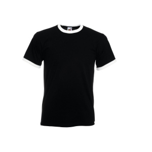 Tee-shirt bords côtes contraste 5