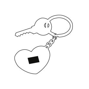 Porte-clés HEART-IN-HEART 7