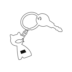Porte-clés CAT 6