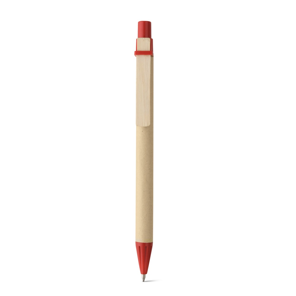 NAIROBI. Stylo à bille en papier kraft et clip en bois 7