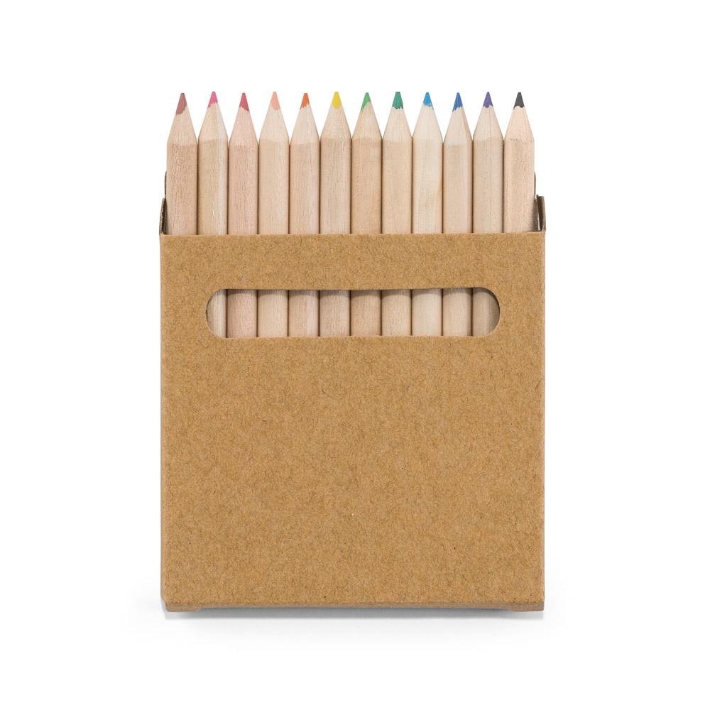 COLOURED. Boîte avec 12 crayons de couleur 4