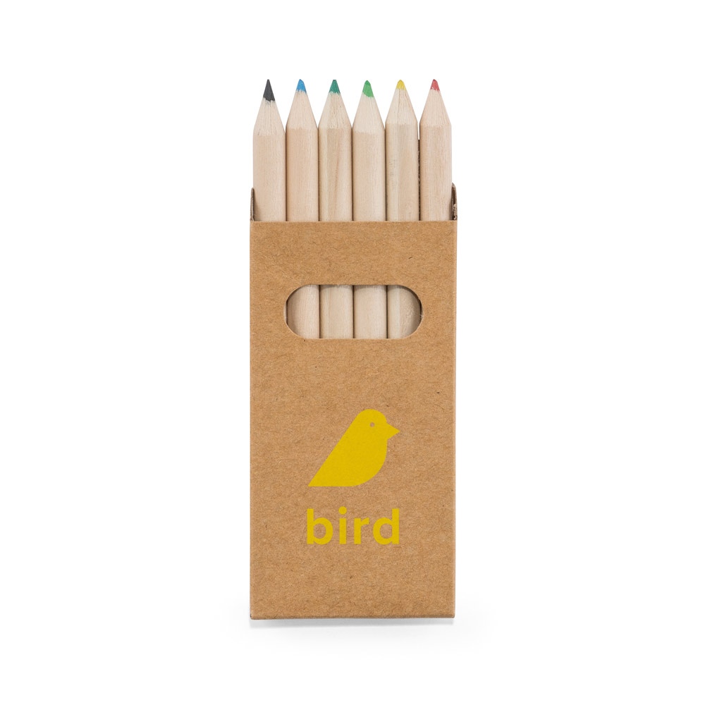 BIRD. Boîte avec 6 crayons de couleur 3