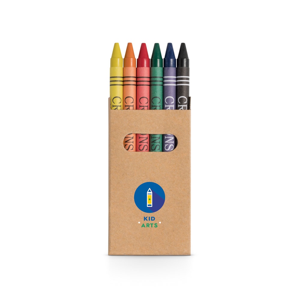 EAGLE. Boîte avec 6 crayons de cire 3