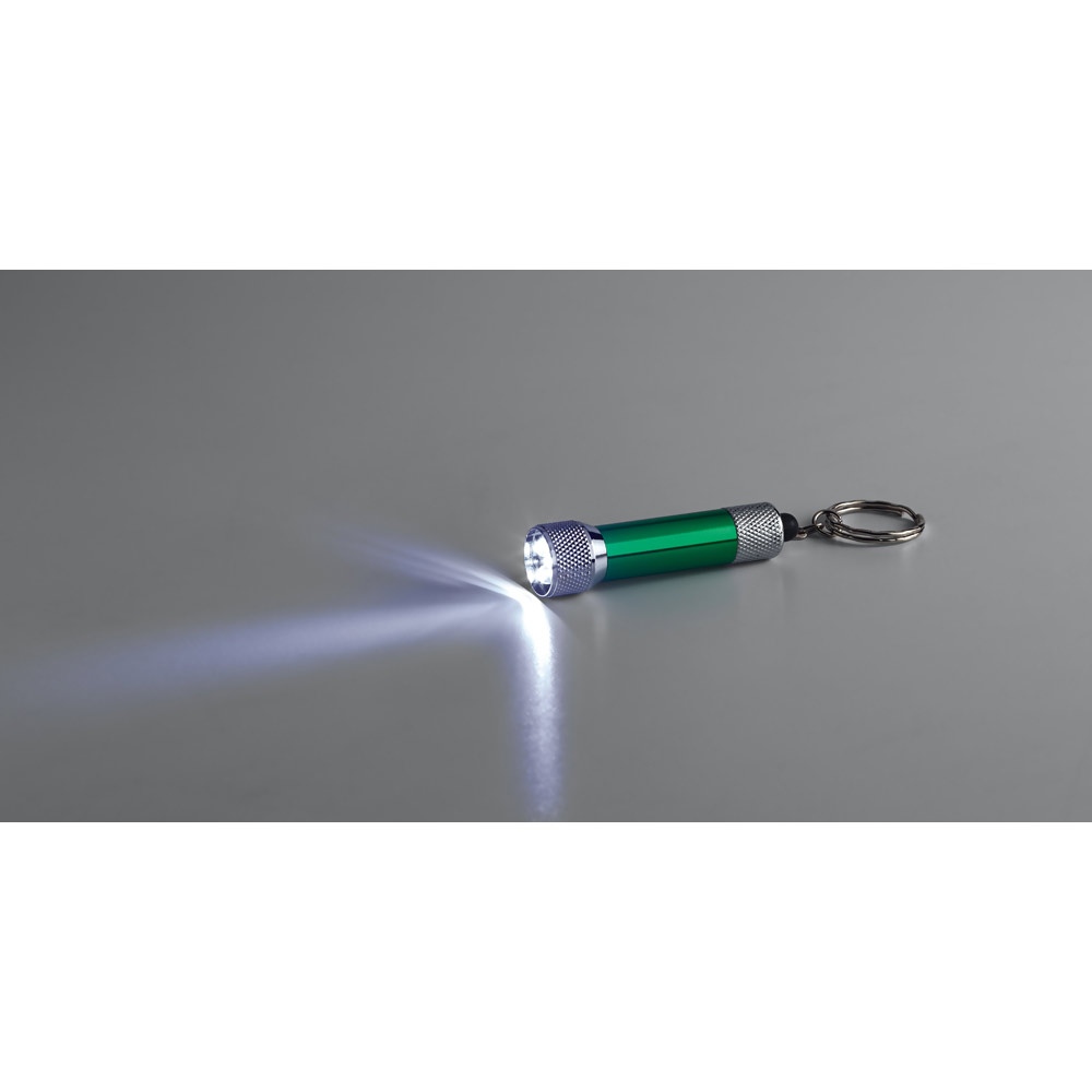 LERGAN. Porte-clés en aluminium avec lampe de poche 3 LED 11