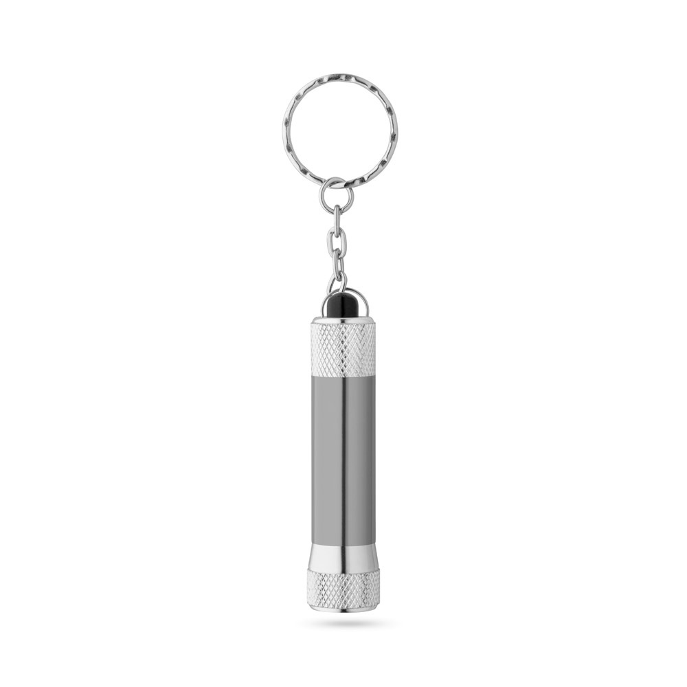 LERGAN. Porte-clés en aluminium avec lampe de poche 3 LED 13