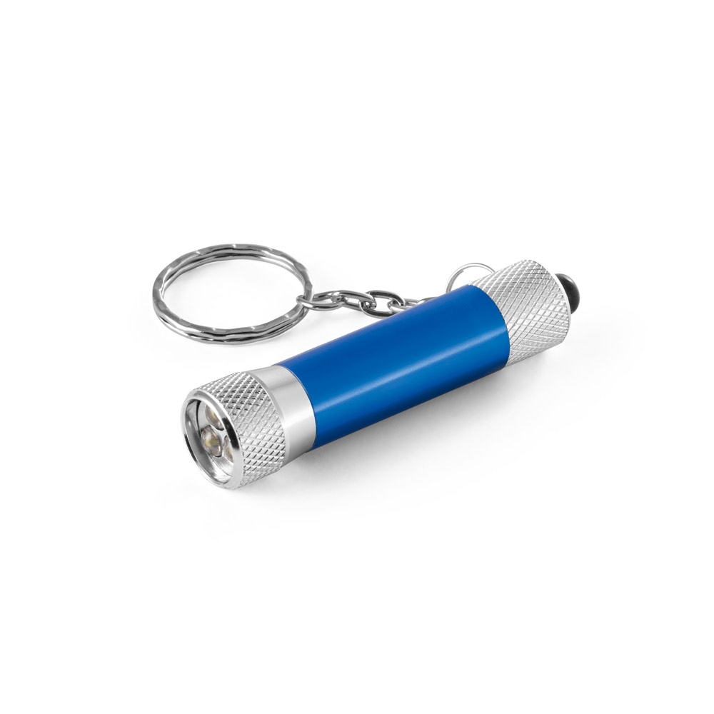 LERGAN. Porte-clés en aluminium avec lampe de poche 3 LED 5