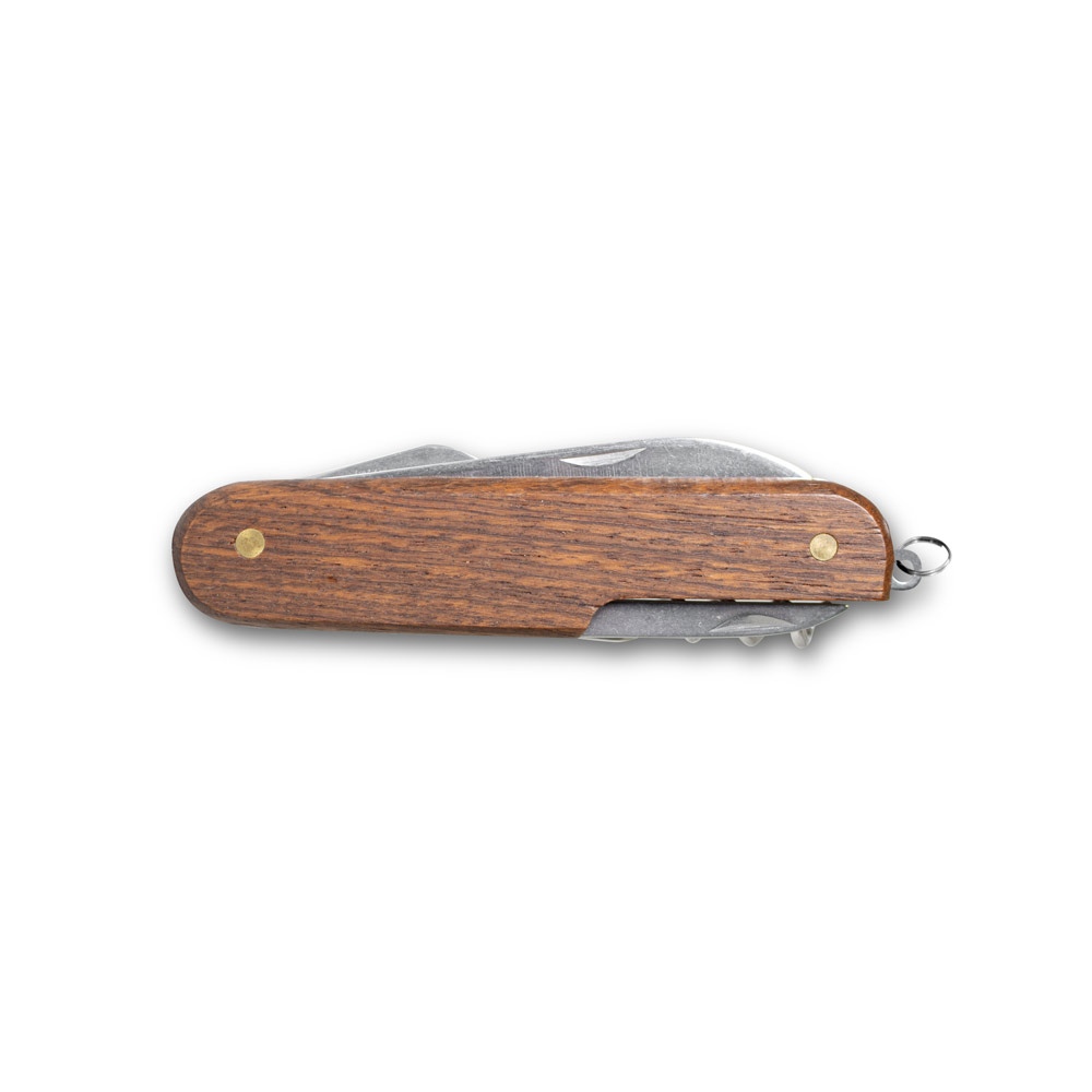 BELPIANO. Couteau de poche multifonction en acier inoxydable et bois 4