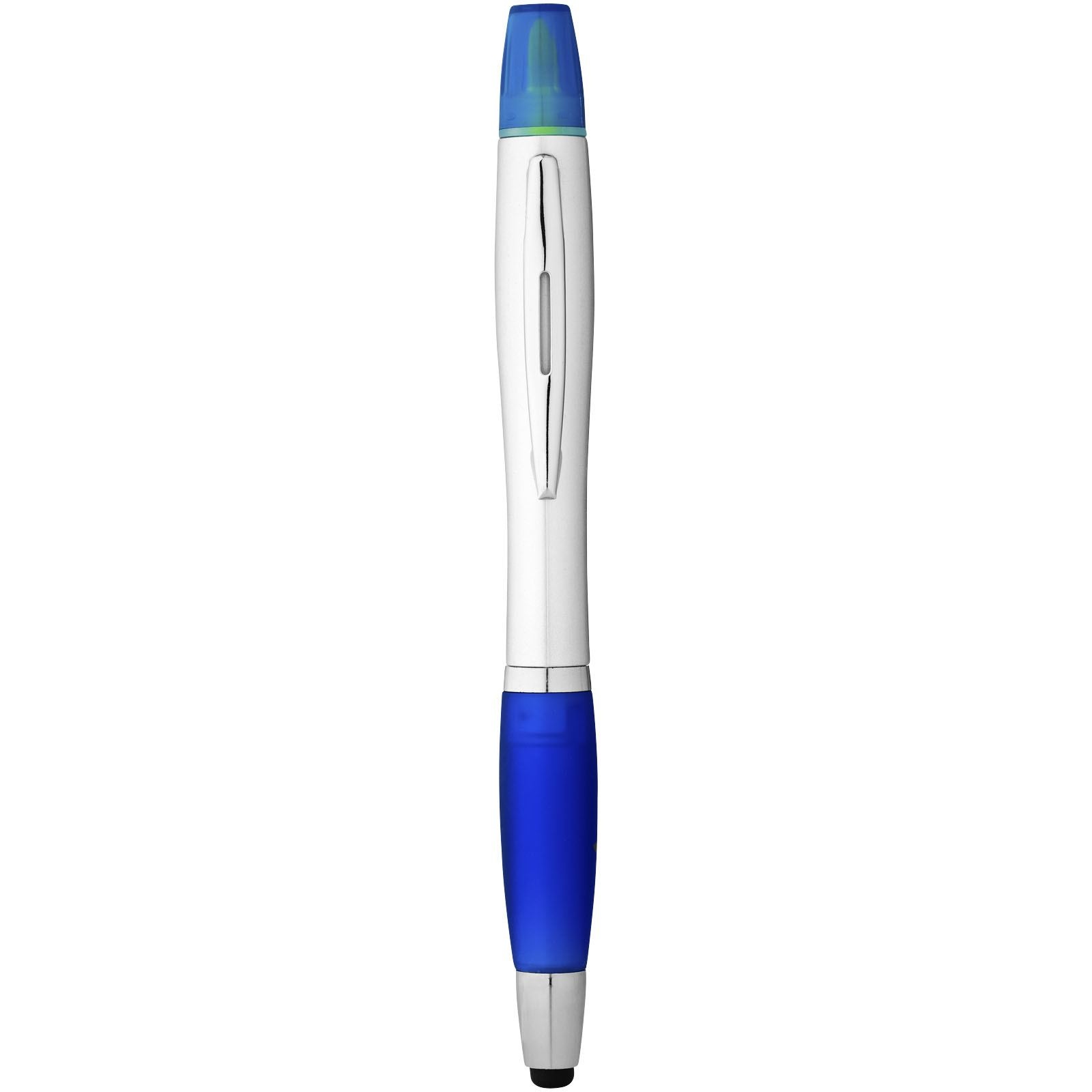 Stylo bille avec fonction stylet et surligneur Nash (encre noire) 3