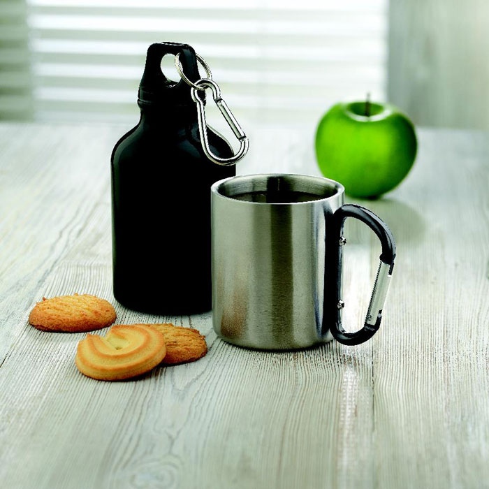 Mug acier et anse mousqueton. - TRUMBO 14