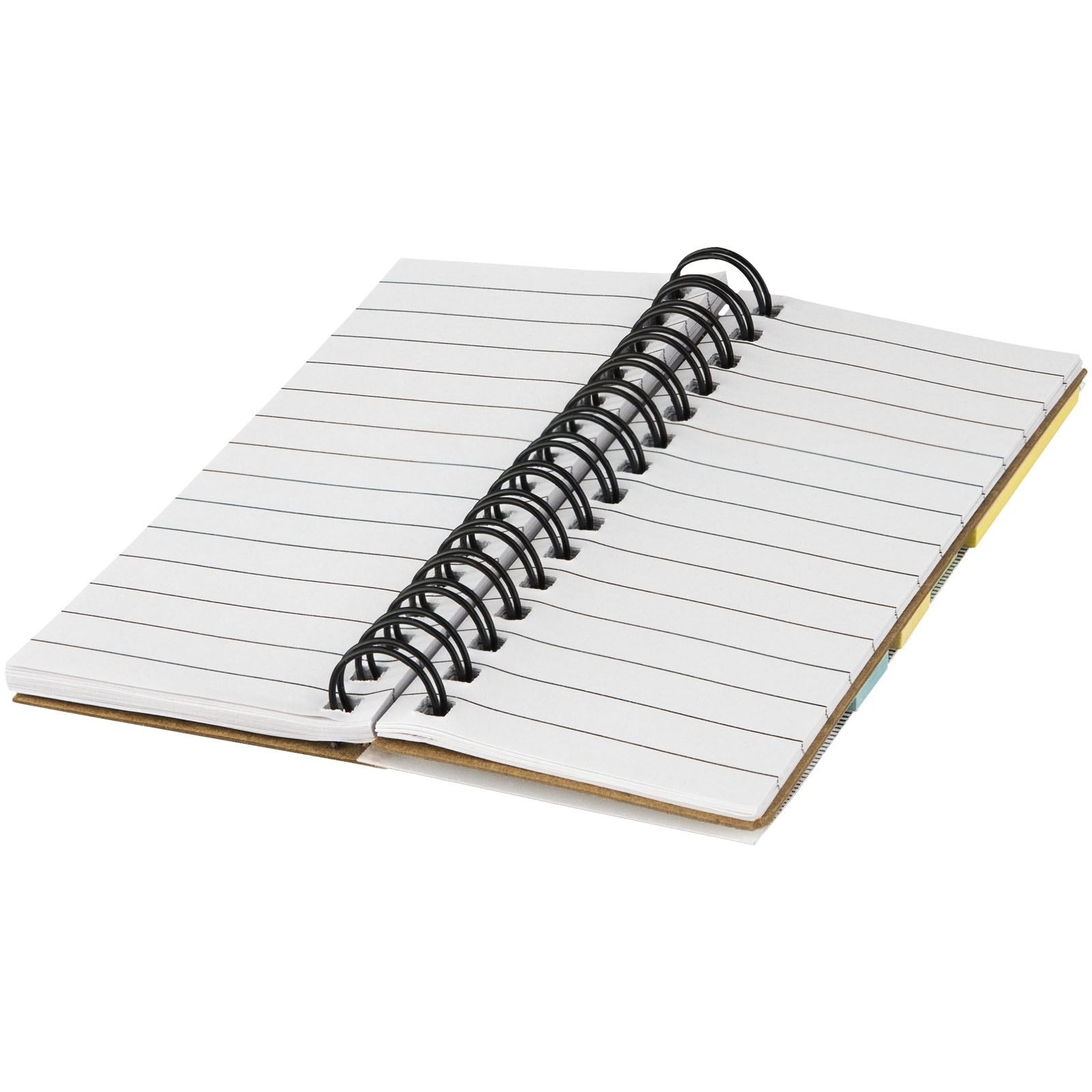 Bloc-notes à spirales avec mémos autocollants colorés Spinner 9