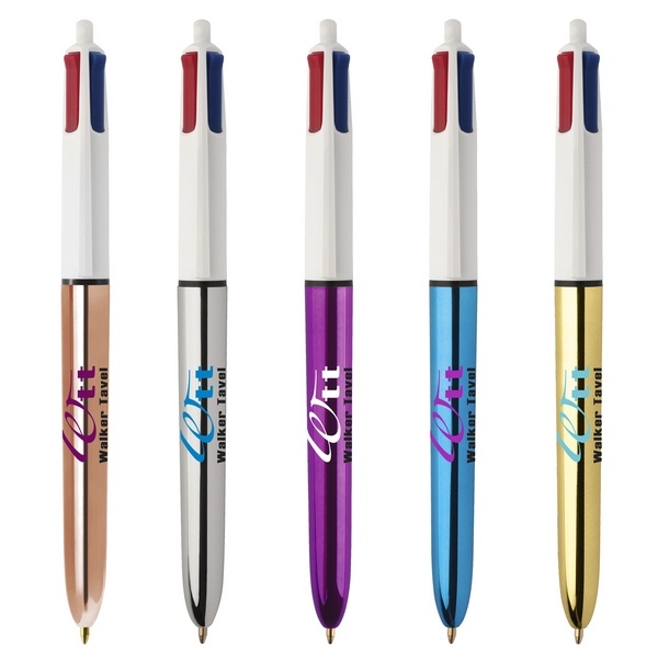 BIC stylo publicitaire 4 couleurs mtallis brillant