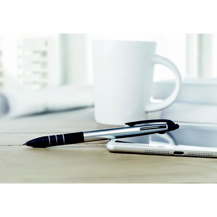 Stylo bille stylet 3 couleurs - MULTIPEN 9