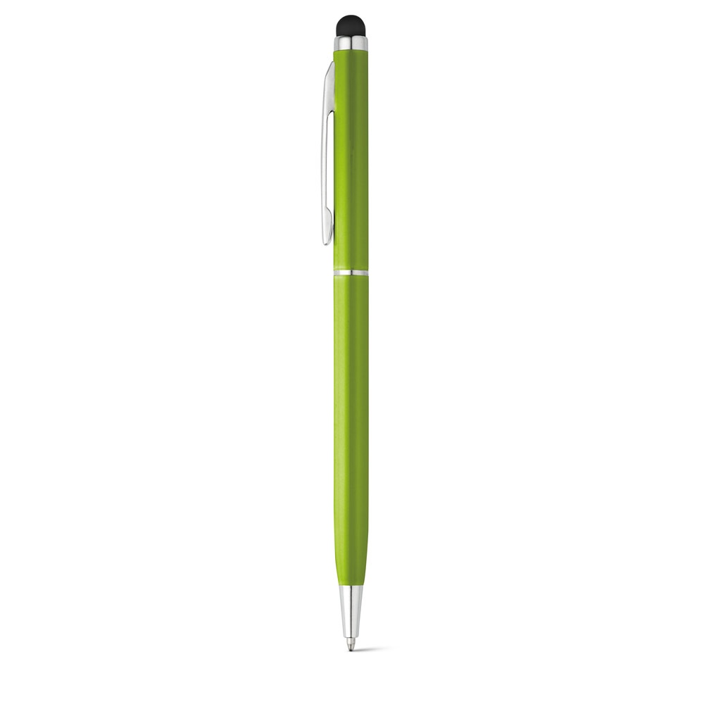 ZOE. Stylo en aluminium avec mécanisme twist et embout tactile 9