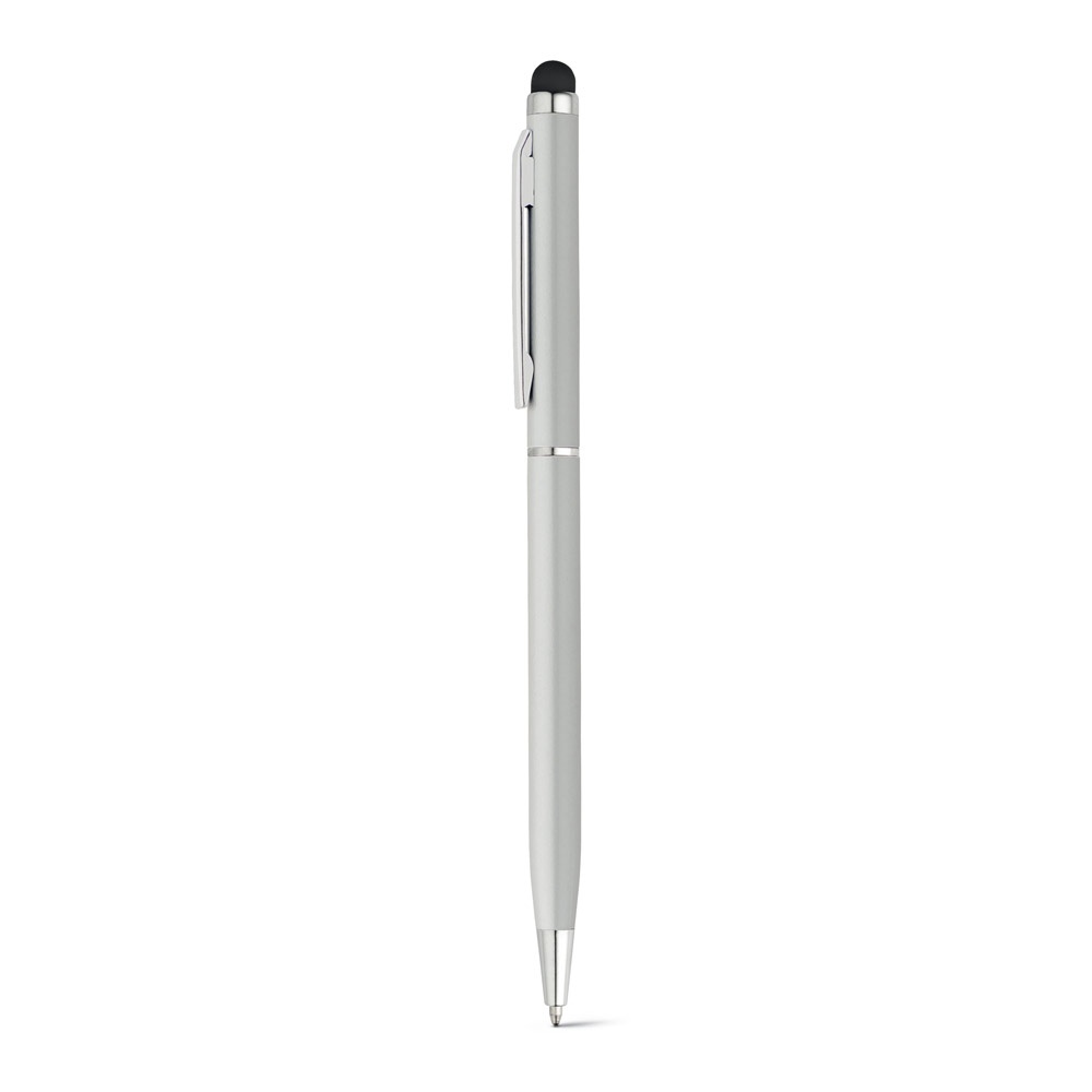 ZOE. Stylo en aluminium avec mécanisme twist et embout tactile 10
