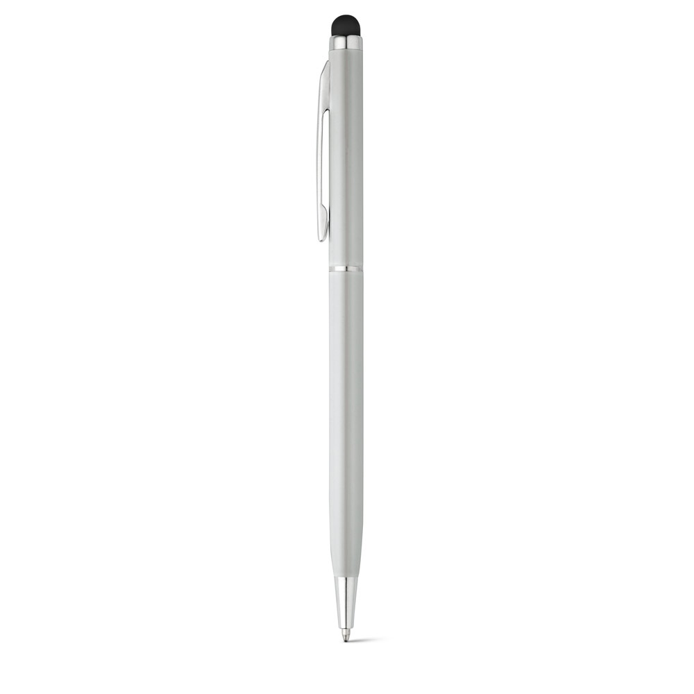 ZOE. Stylo en aluminium avec mécanisme twist et embout tactile 5