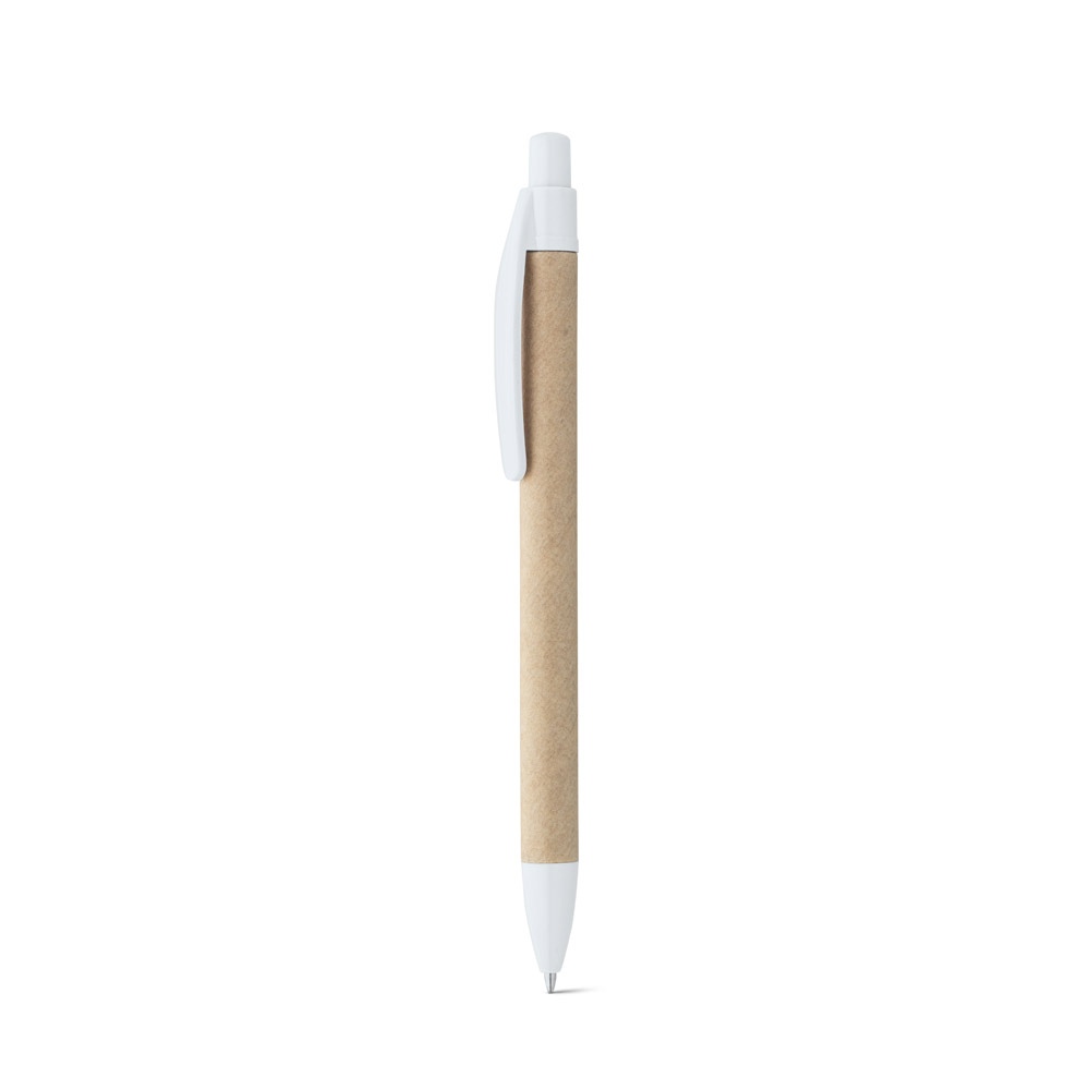 REMI. Stylo à bille fabriqué à partir de papier 100 % recyclé, avec clip 12