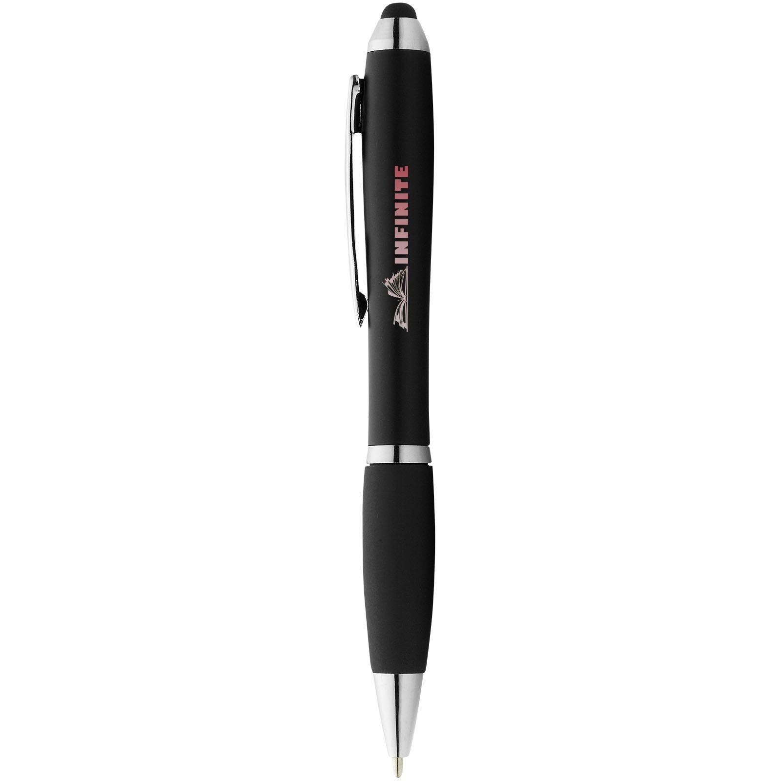 Stylo stylet coloré avec grip noir Nash (encre bleue) 8