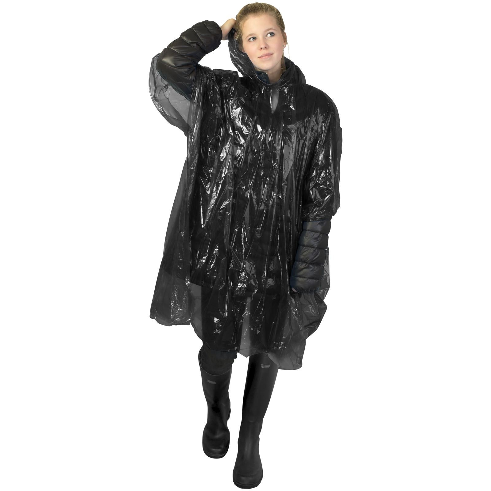 Poncho jetable pour la pluie avec pochette de rangement Ziva 26