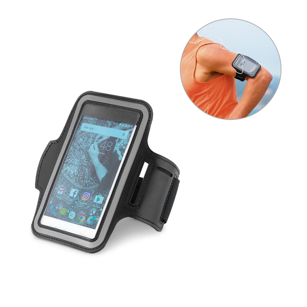 CONFOR. Brassard en PU et coque souple pour smartphone 6'5