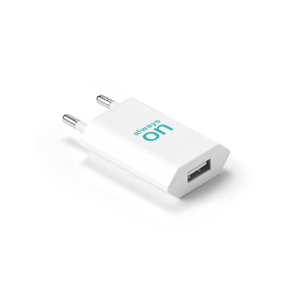 WOESE. Adaptateur secteur USB-A 5W en ABS recyclé (100 % rABS) 3