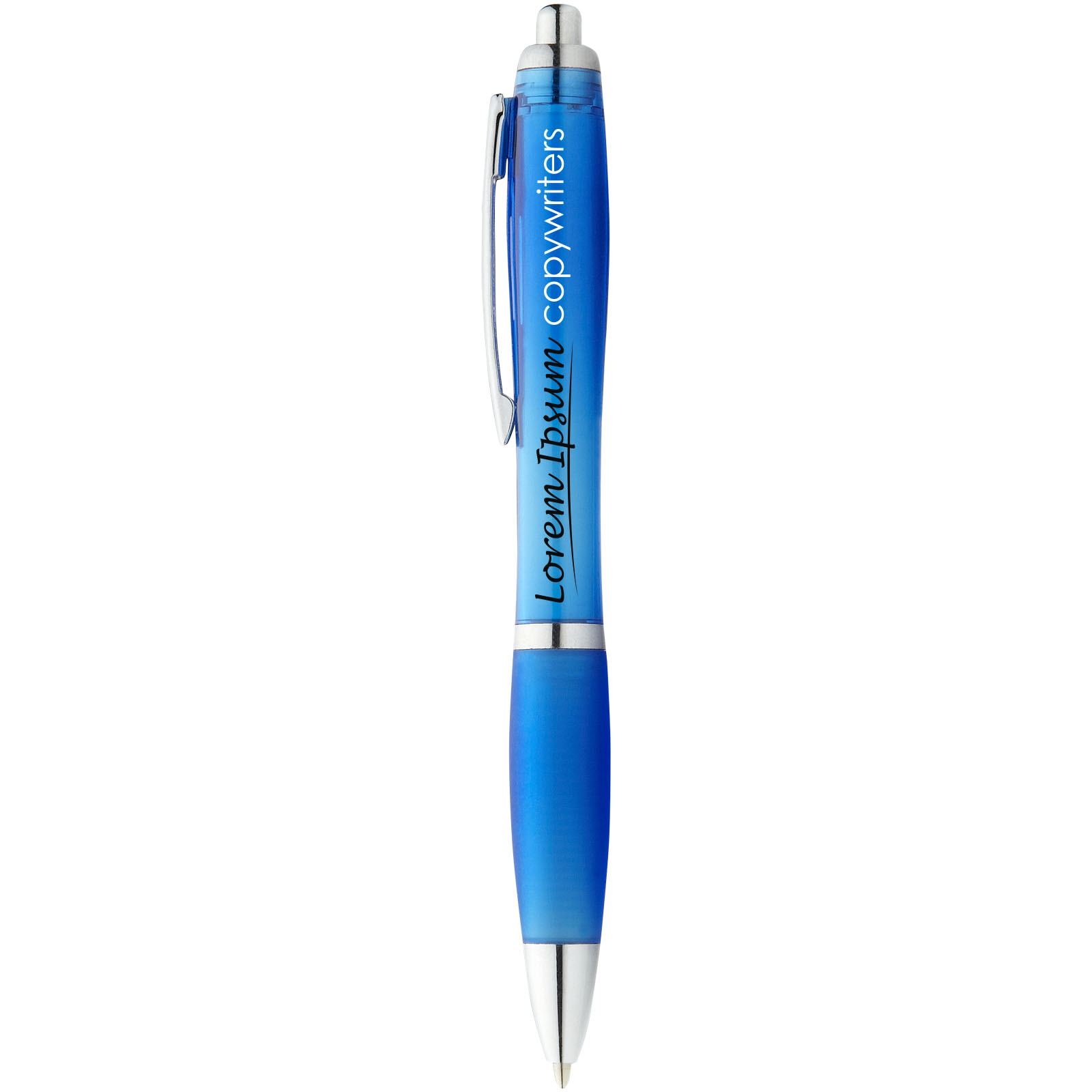 Stylo bille avec corps et grip colorés Nash (encre bleue) 22