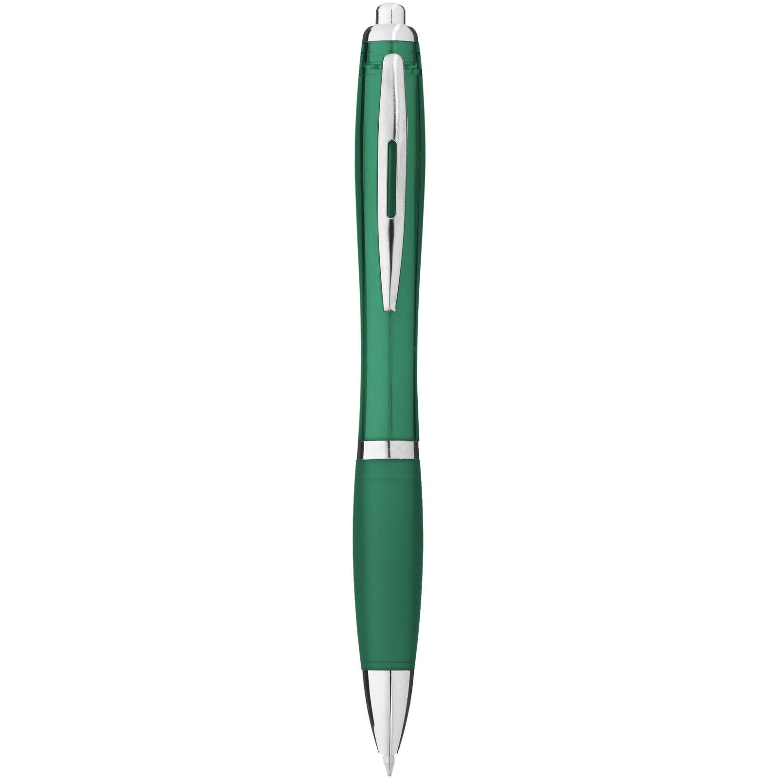 Stylo bille avec corps et grip colorés Nash (encre bleue) 13