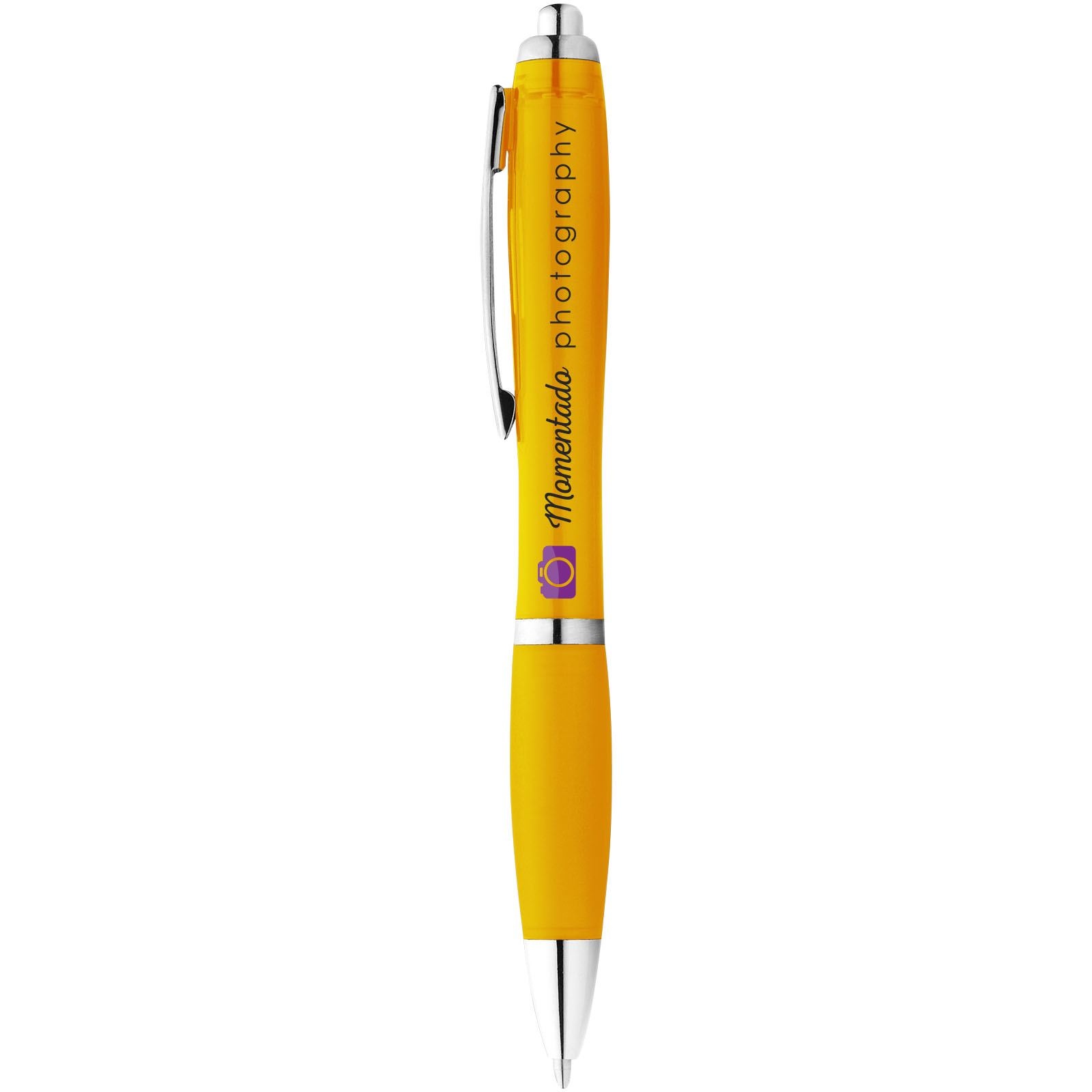Stylo bille avec corps et grip colorés Nash (encre bleue) 31