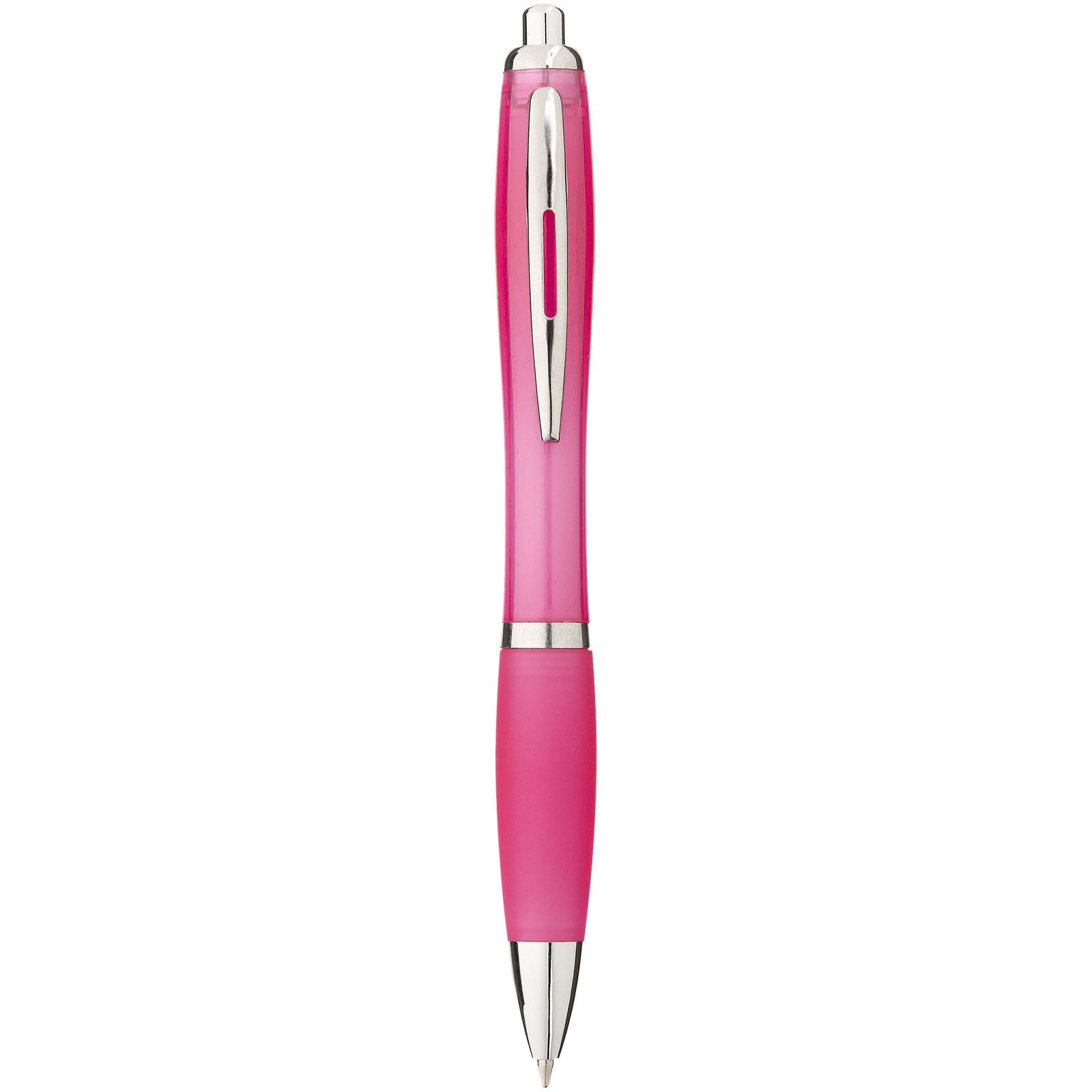Stylo bille avec corps et grip colorés Nash (encre bleue) 16