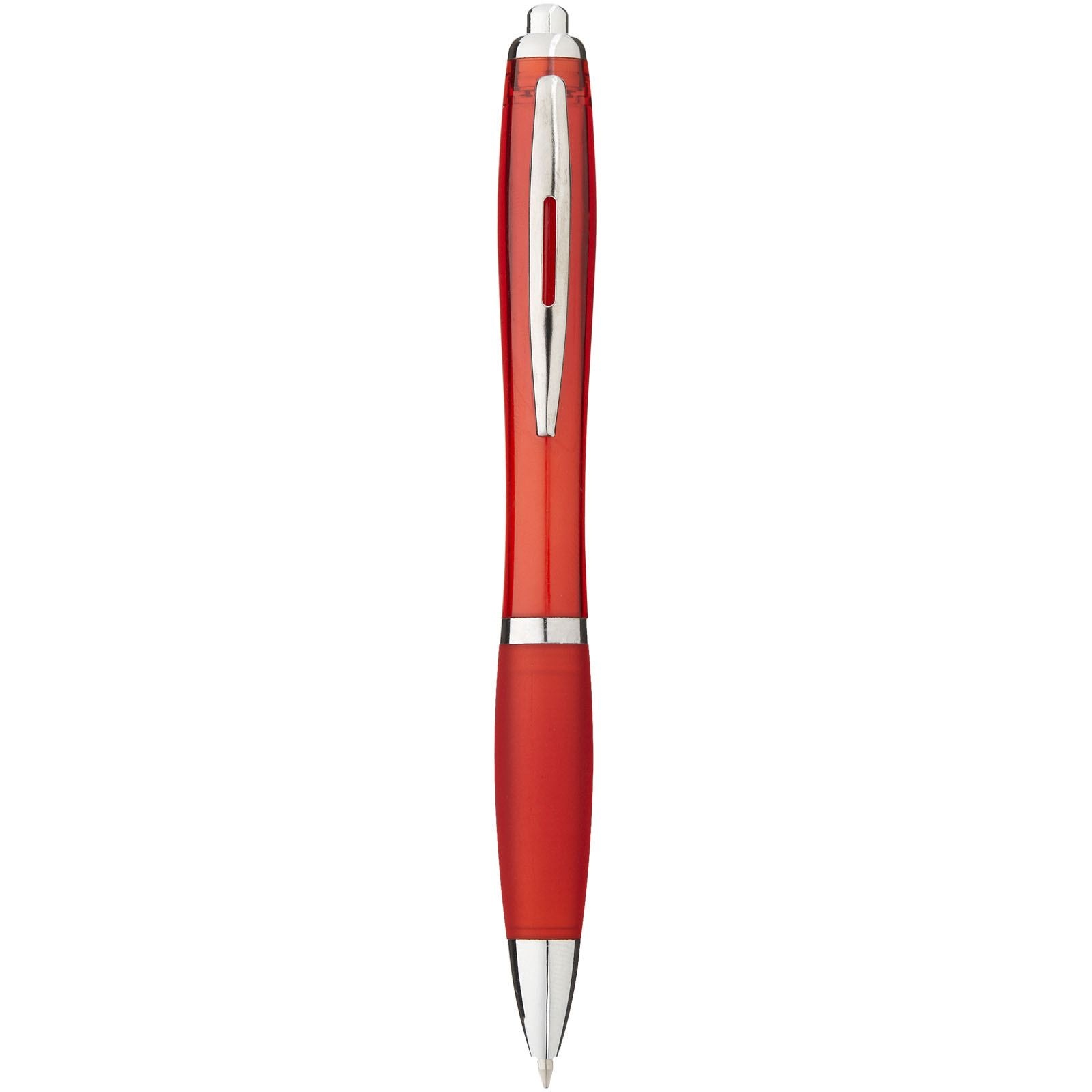 Stylo bille avec corps et grip colorés Nash (encre bleue) 18