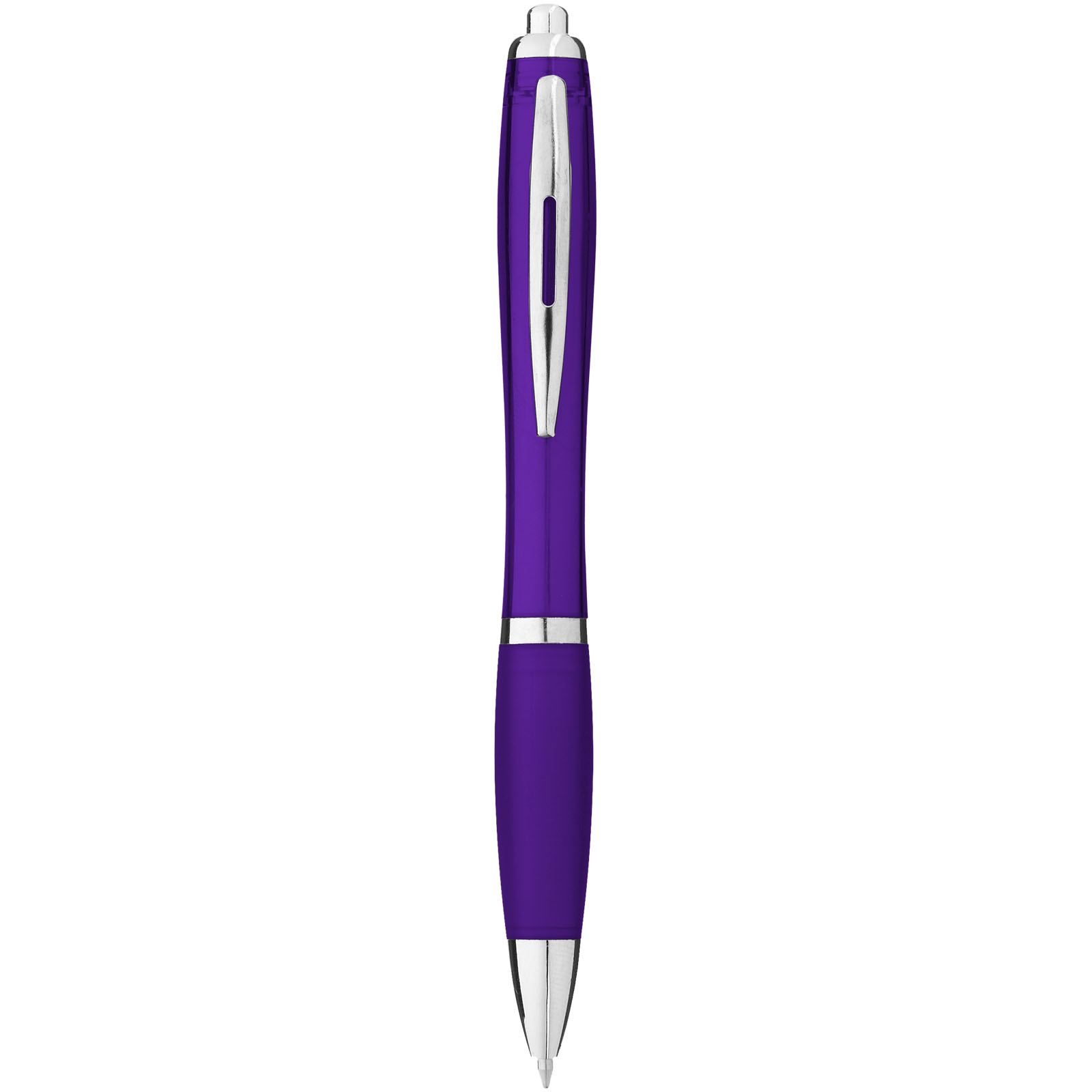 Stylo bille avec corps et grip colorés Nash (encre bleue) 7