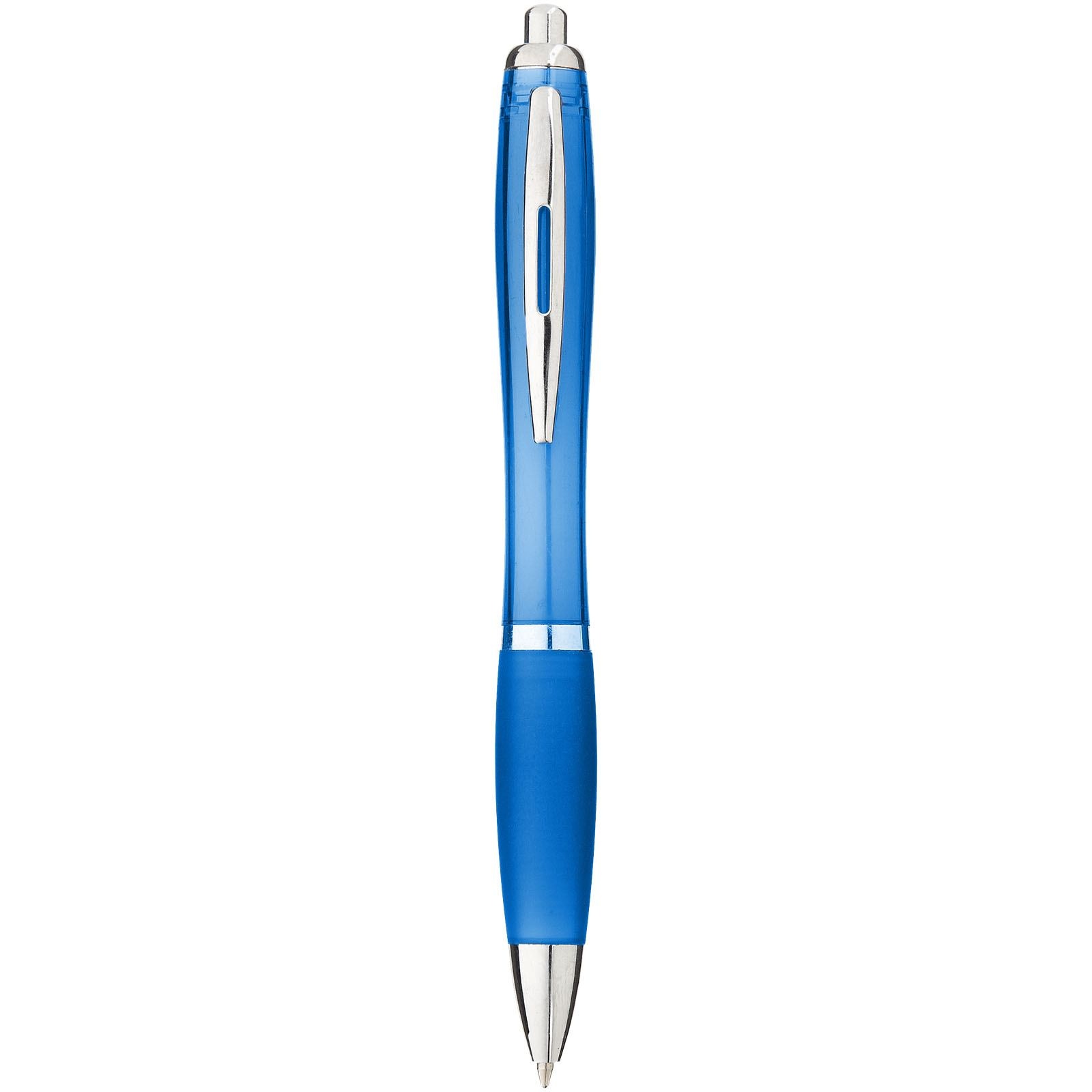 Stylo bille avec corps et grip colorés Nash (encre bleue)