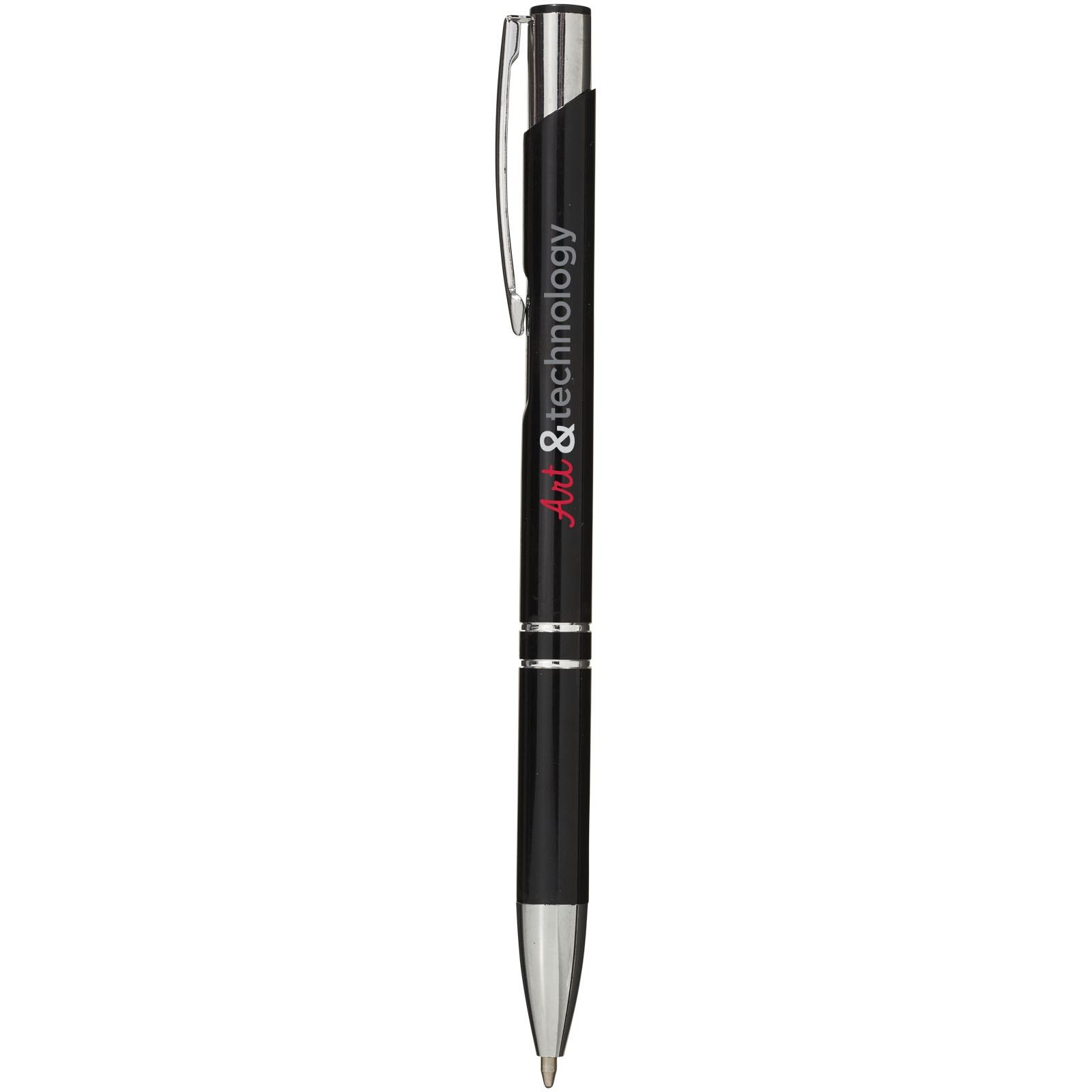 Stylo bille rétractable en aluminium Moneta (encre bleue) 22