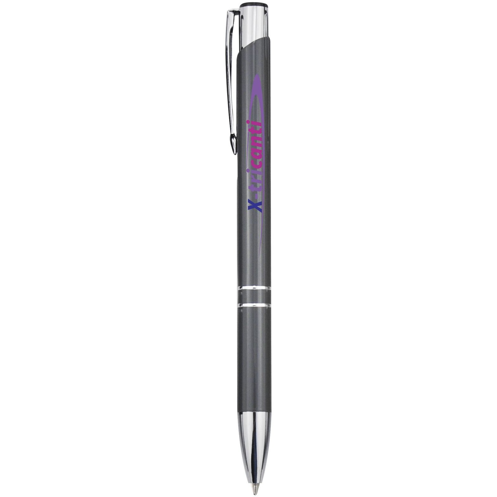 Stylo bille rétractable en aluminium Moneta (encre bleue) 23