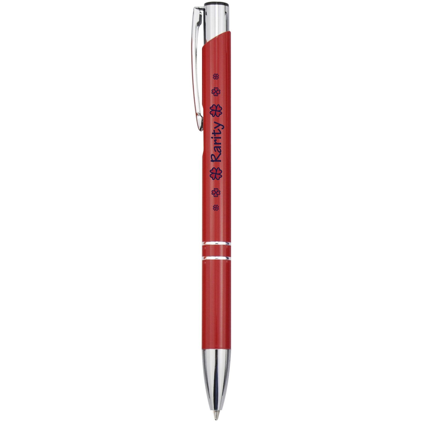Stylo bille rétractable en aluminium Moneta (encre bleue) 27