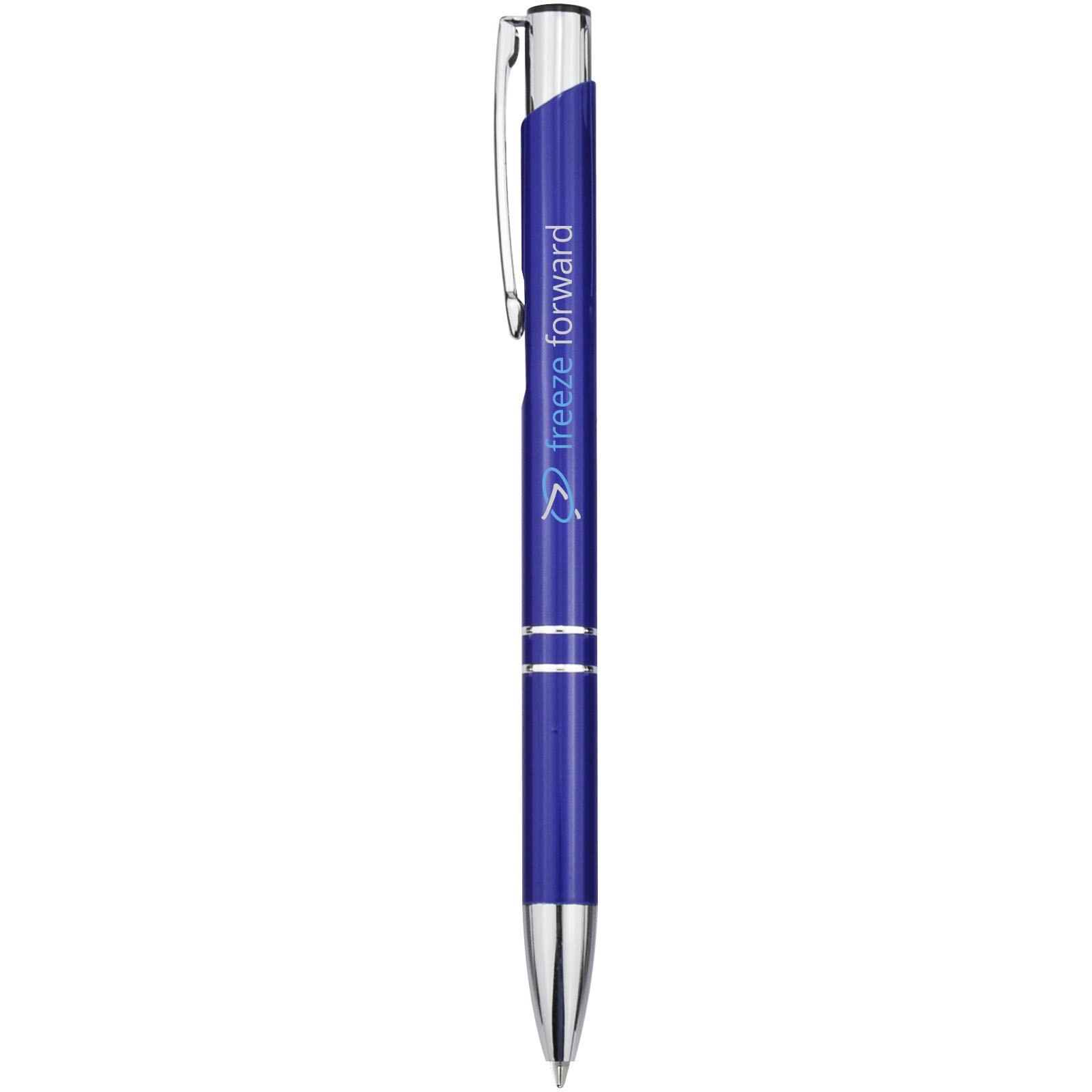 Stylo bille rétractable en aluminium Moneta (encre bleue) 28