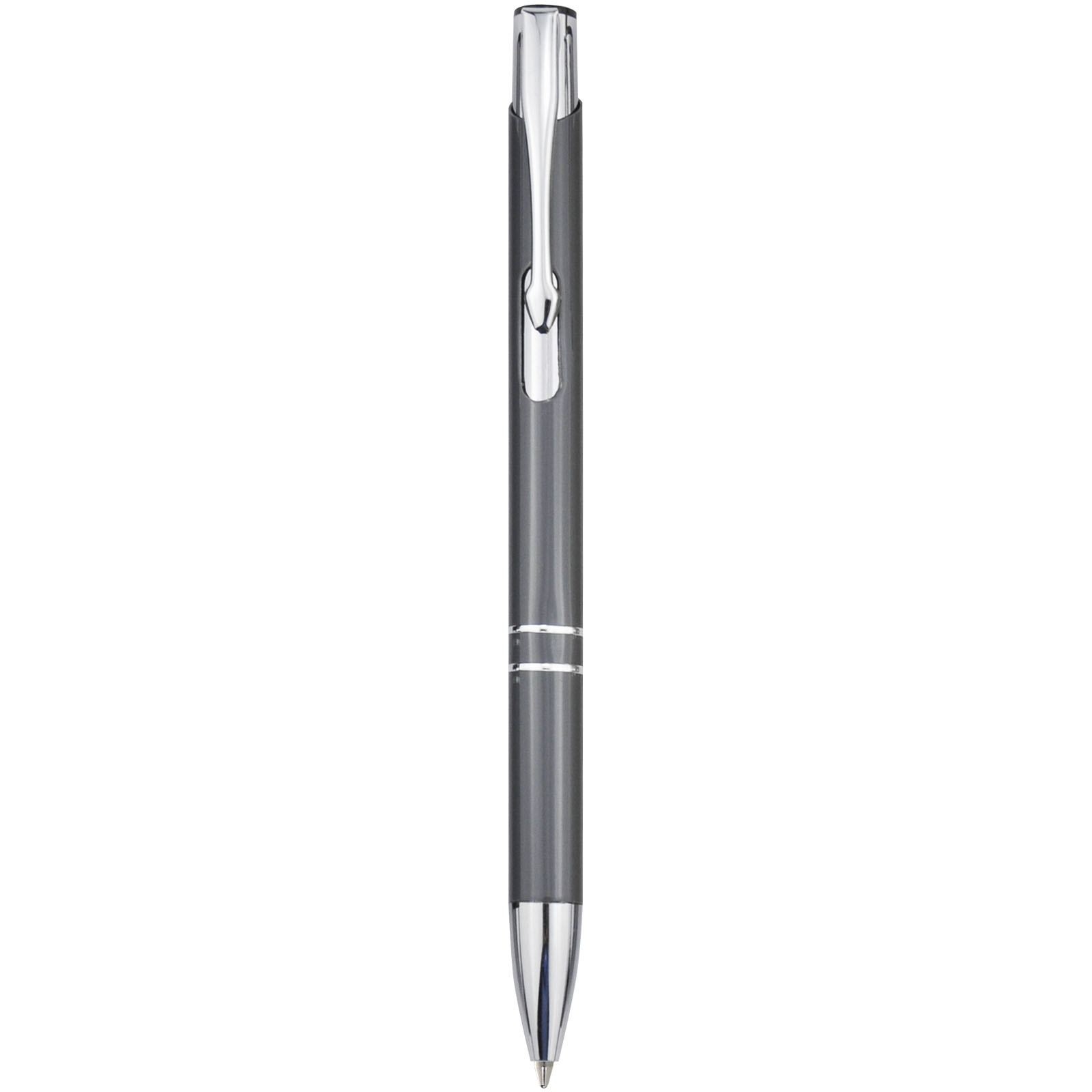 Stylo bille rétractable en aluminium Moneta (encre bleue) 13
