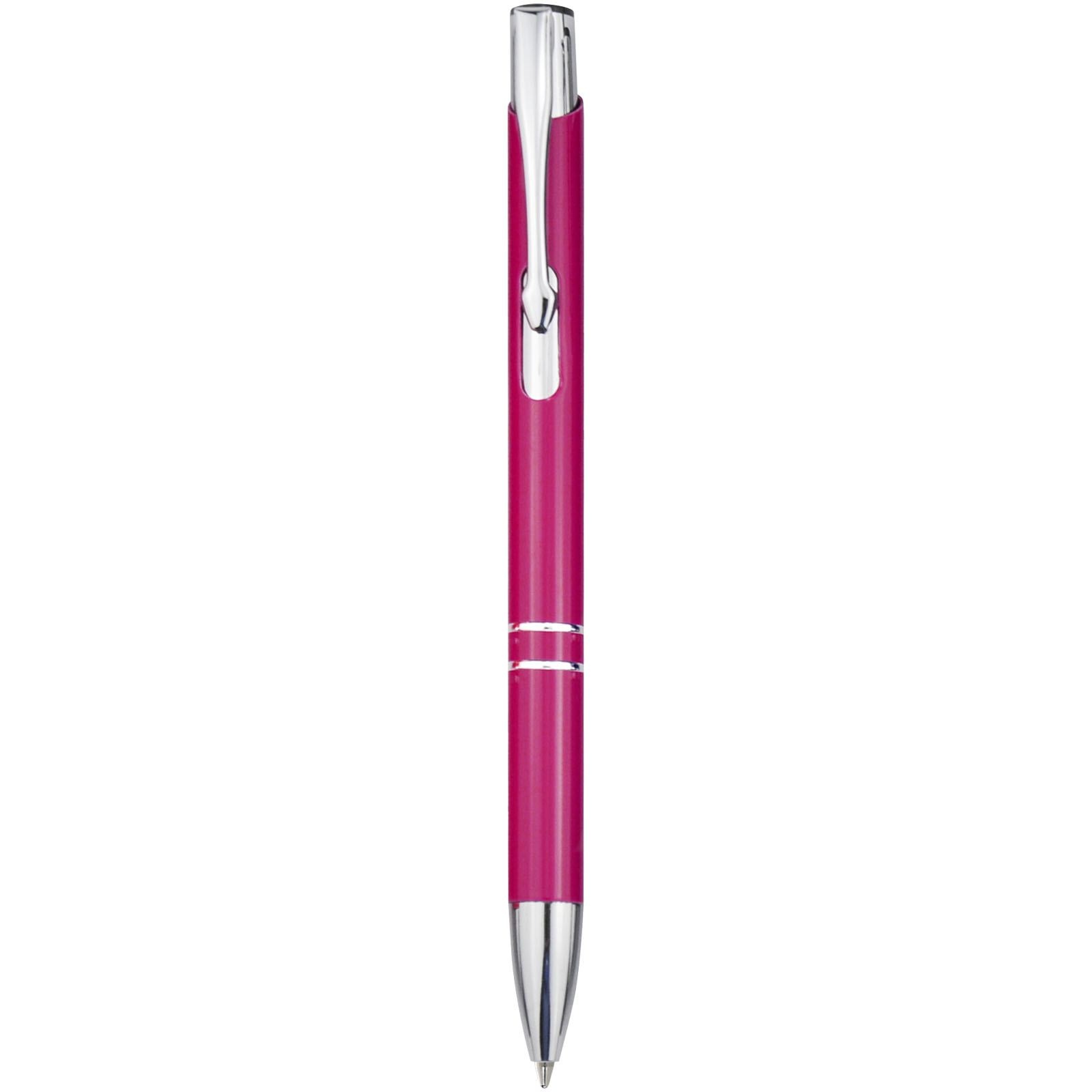 Stylo bille rétractable en aluminium Moneta (encre bleue) 15